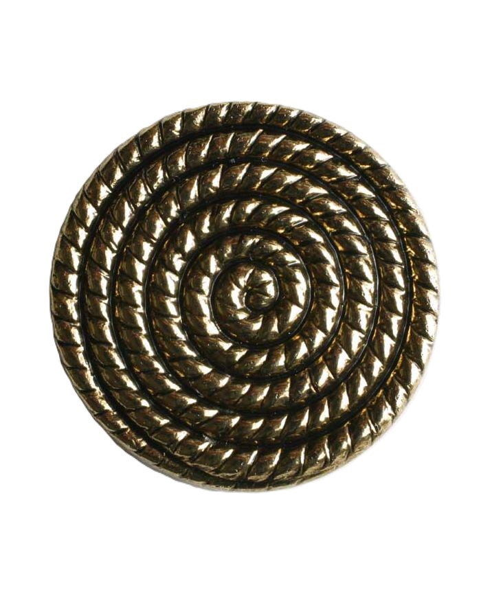 S SPIRAL SNAIL PATTERN 19MM OLD GOLD (30) 260466