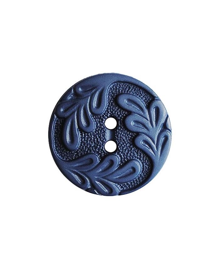 S ROUND LEAF DESIGN 14MM BLUE (12) 286018