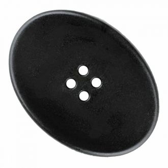 D OVAL WITH 4 HOLE23MM BLACK (12) 331209