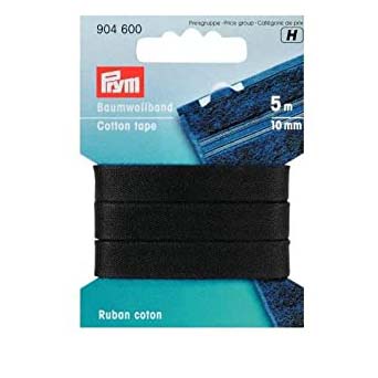 COTTON TAPE 10MM BLACK 904600