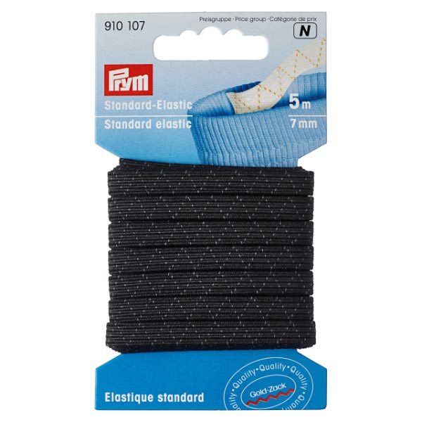 STANDARD-ELASTIC 7MM BLACK 910107