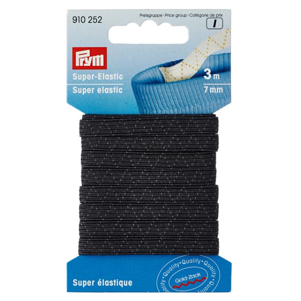 SUPER ELASTIC 7MM BLACK 910252