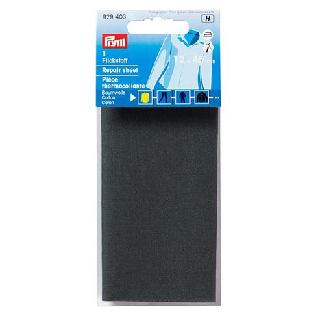 REPAIR SHEET CO IRON-ON 12 X 45CM GREY 929403