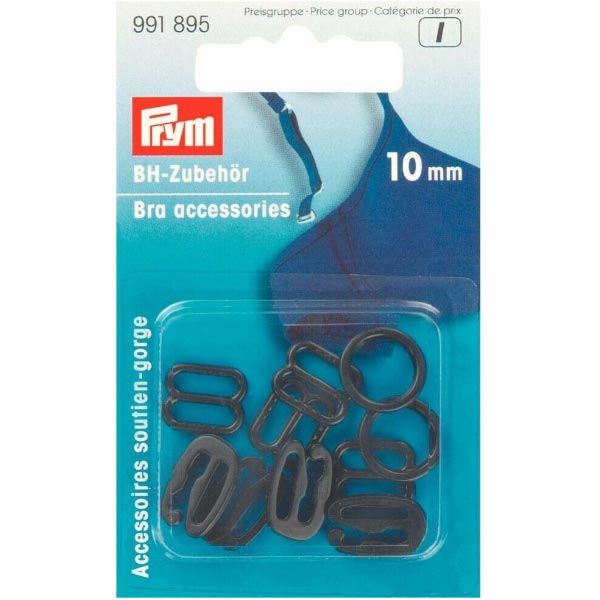 BRA ACCESS PLASTIC 10MM BLK ASSTD 991895