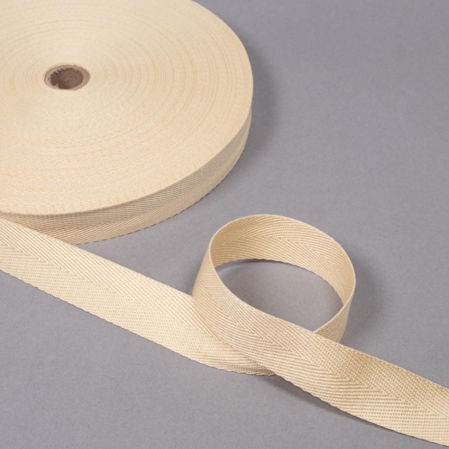 ACRYLIC WEBBING 25MMX50M CREAM