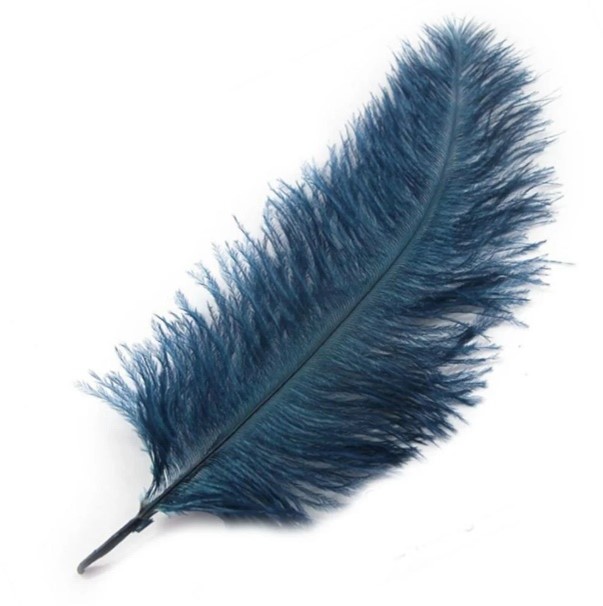 WING FLOSS OSTRICH FEATHER 4PK NAVY