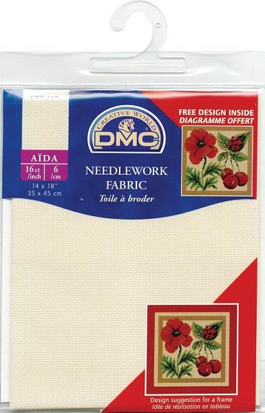 16 Pack: 14 Count Aida Cloth Cross Stitch Fabric by Loops
