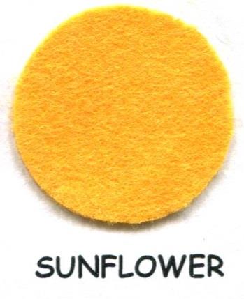 Handicraft Felt Squares 9x9 10PK SUNFLOWER