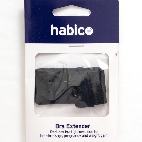 BRA BACK EXTENDER 1 1/8IN PER 5 BLACK