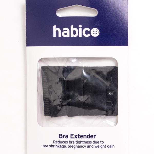 BRA BACK EXTENDER 1 1/2IN PER 5 BLACK