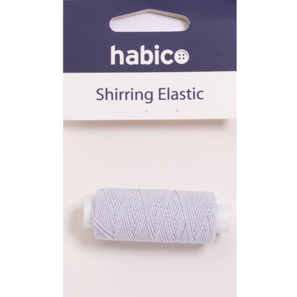 SHIRRING ELASTIC BOX 10 CARDS WHITE