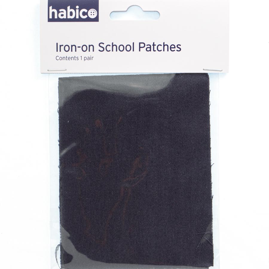 HT SCHOOL PATCHES 5 CARDS x 1 PAIR GREY