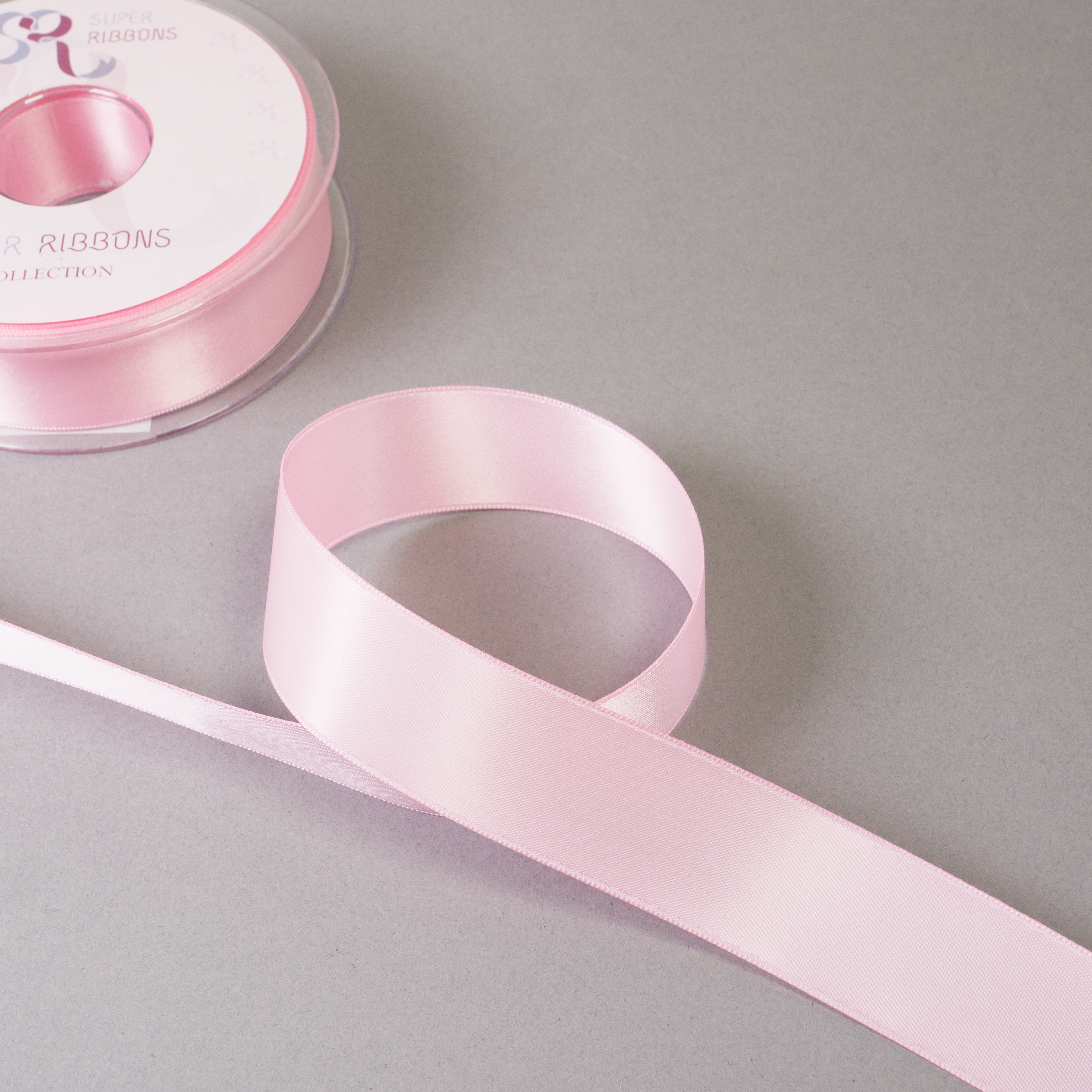 25MM HABICO DOUBLE SATIN RIBBON  - 20MTS 154 Rose