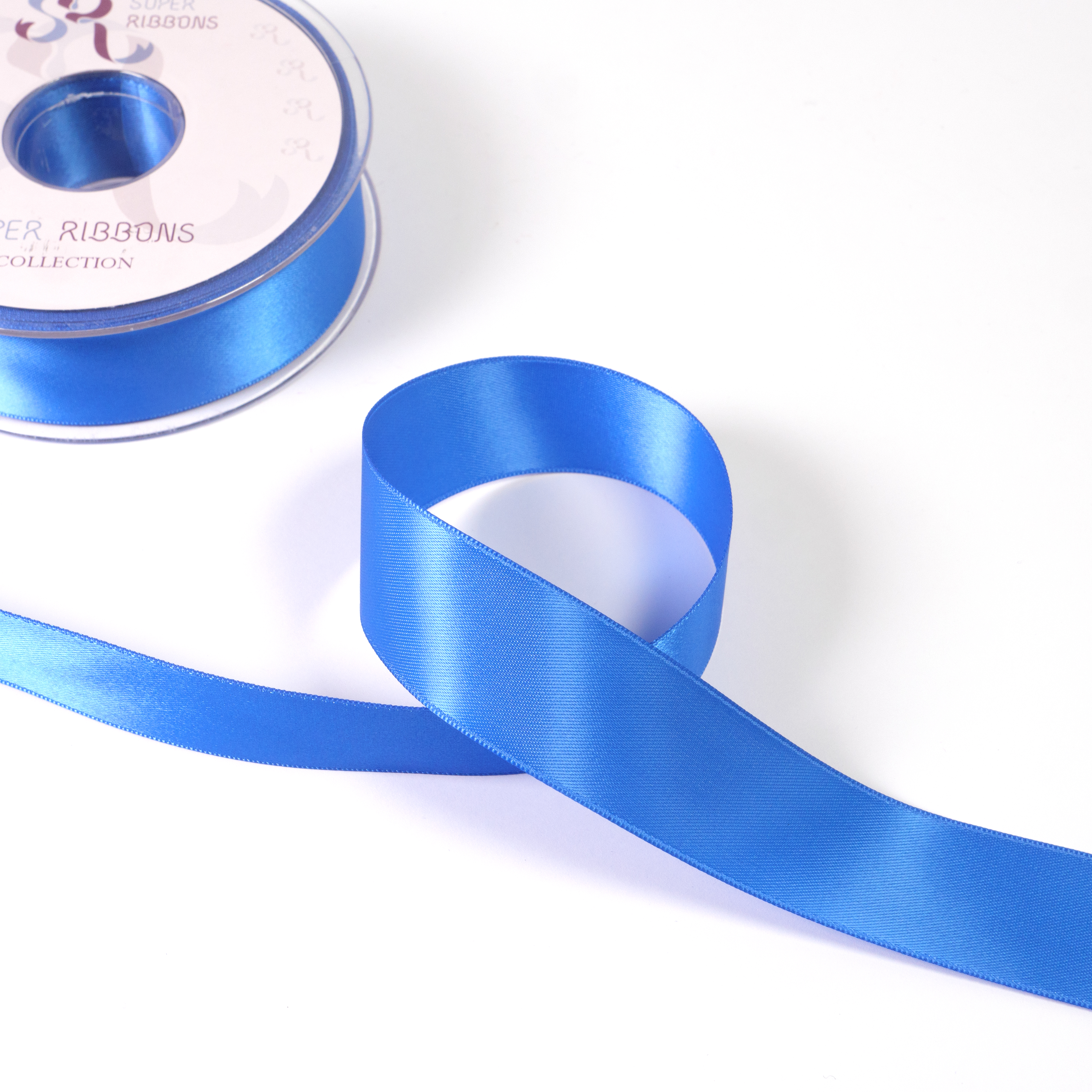 25MM HABICO DOUBLE SATIN RIBBON  - 20MTS 350 Royal