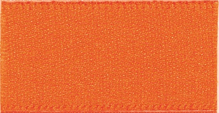 S 7MM DOUBLE SATIN RIBBON X 20M 42 Orange Delight