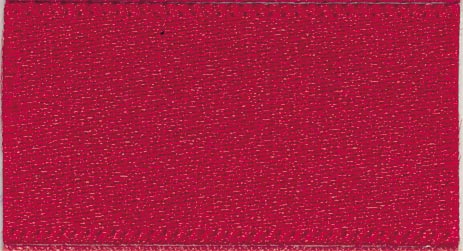 S 7MM DOUBLE SATIN RIBBON X 20M 908 Scarletberry