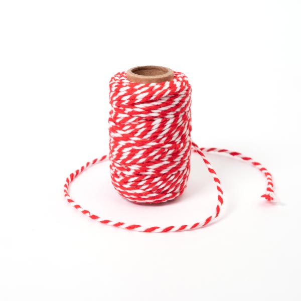 2MM BAKERS TWINE 20M 2 Red/White