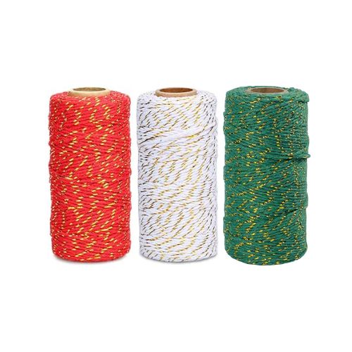 METALLIC COTTON BAKERS TWINE PK3 X 20M