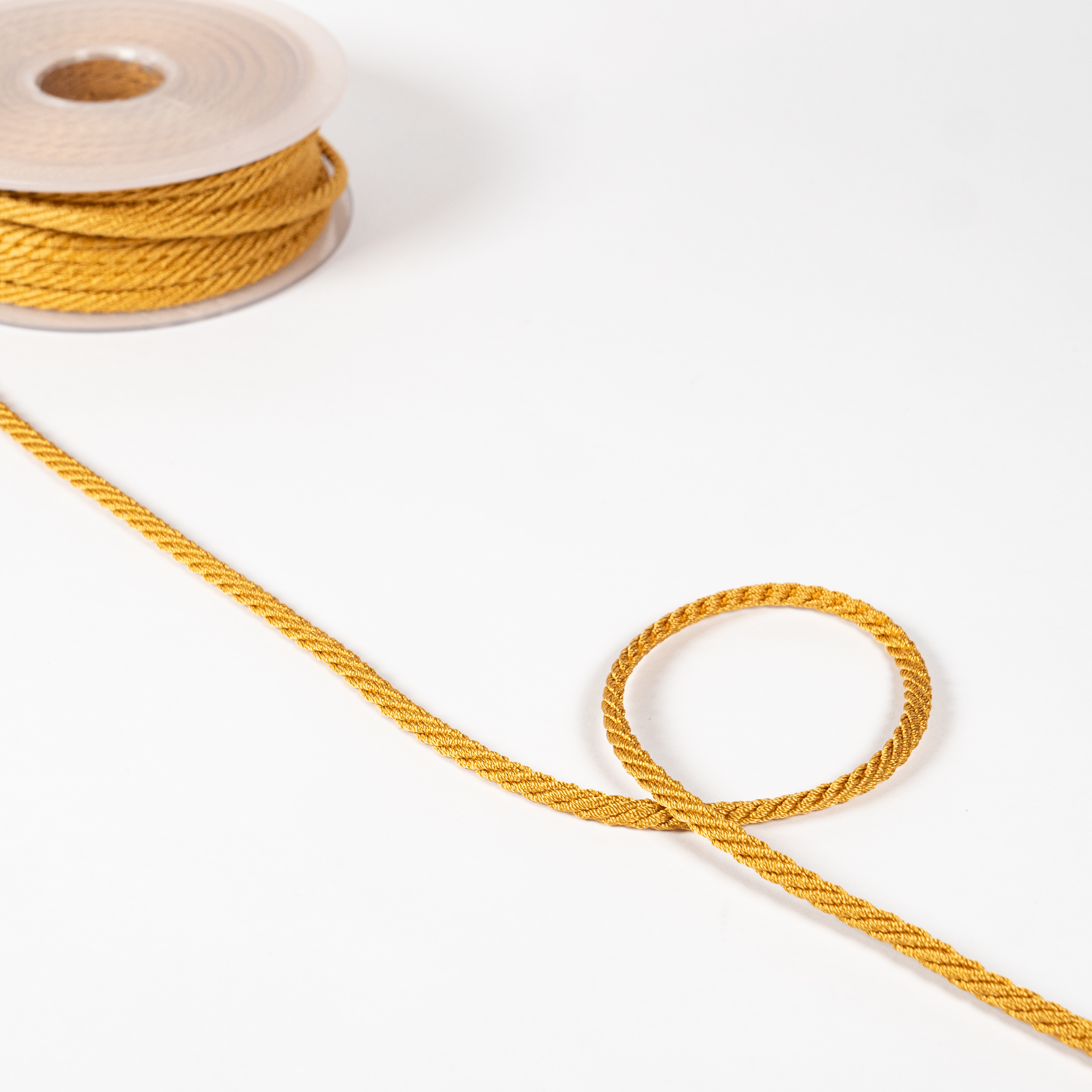 4MM RAYON SILK CREPE CORD 20M GOLD 11