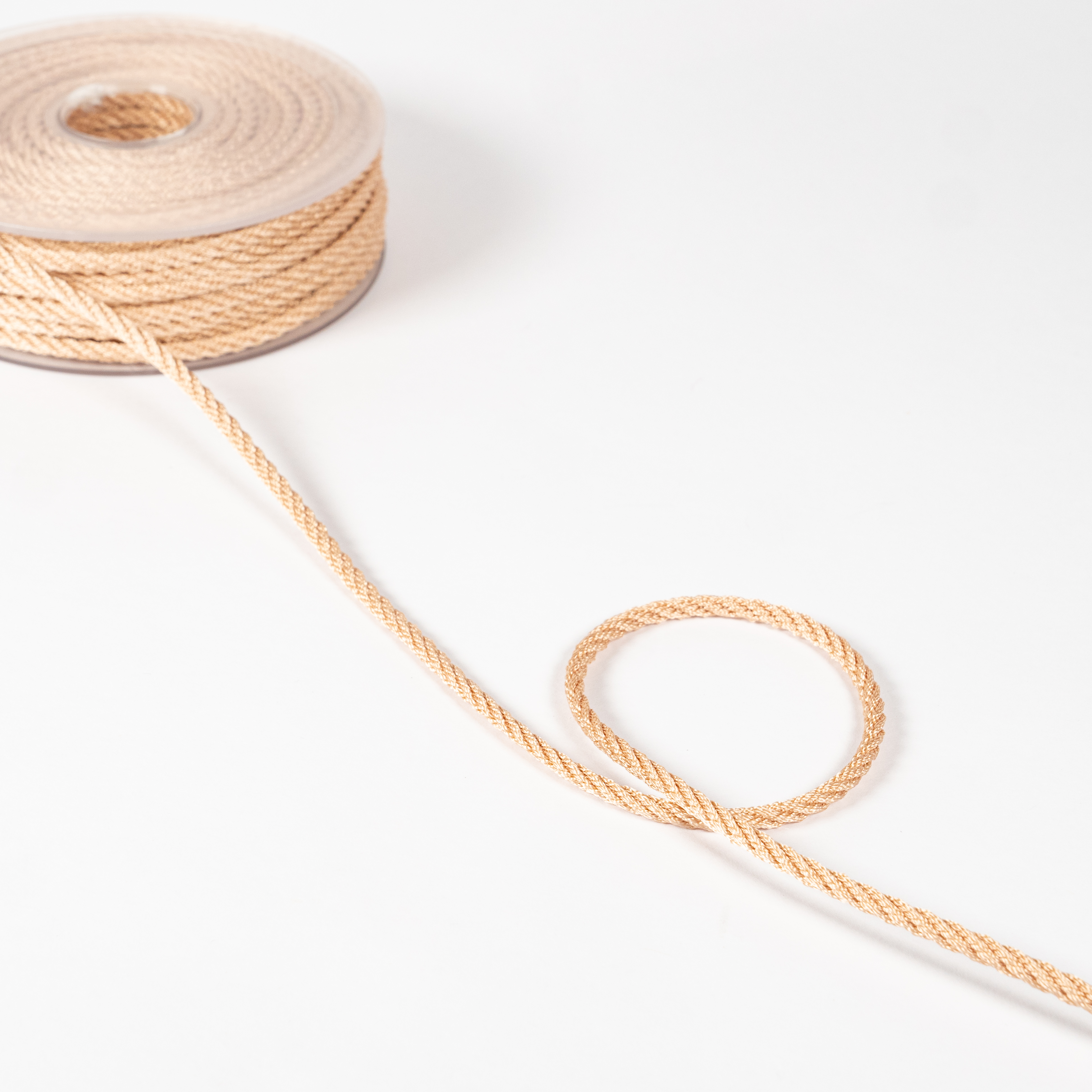 4MM RAYON SILK CREPE CORD 20M BEIGE 55