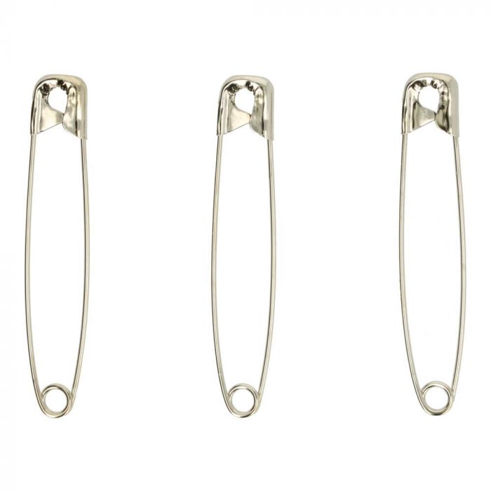 SAFETY PINS 57MM NICKEL NO. 4 085277