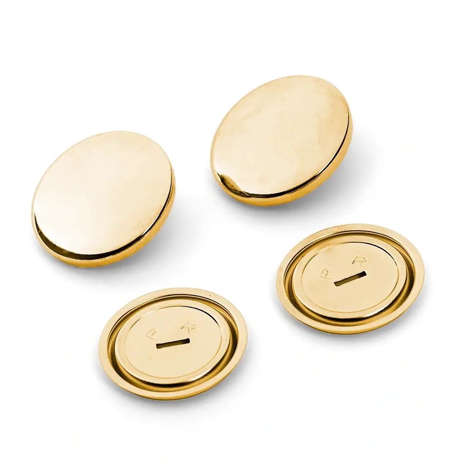COVER BUTTONS WITHOUT TOOL BRASS 15MM GOLD 323119