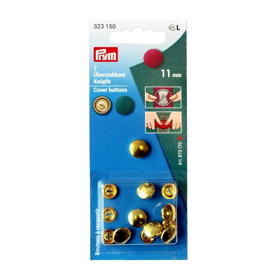COVER BUTTONS WITHOUT TOOL BRASS 11MM GOLD 323150