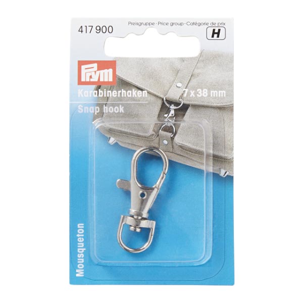 SNAP HOOK 7 X 38MM SILVER 417900