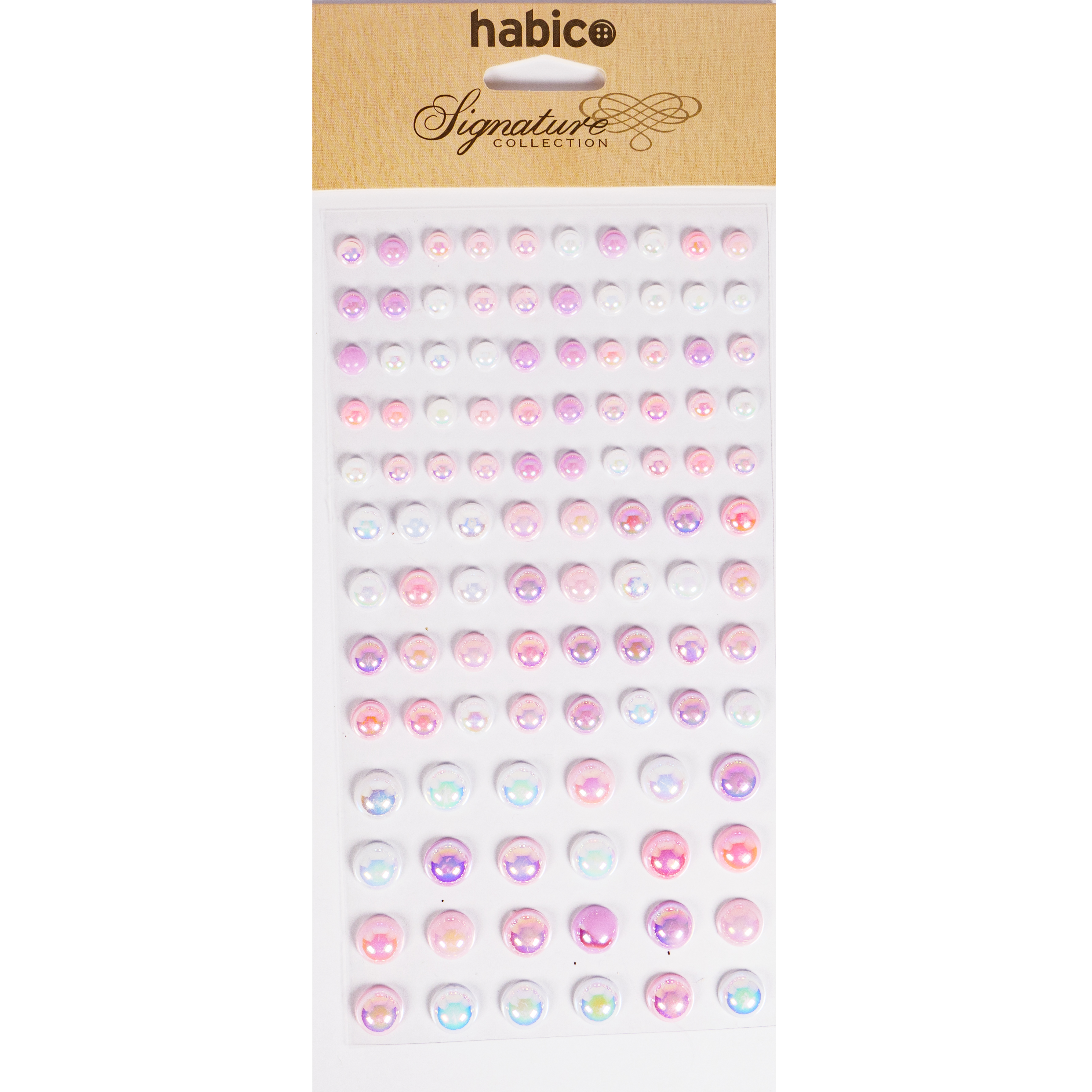 PEARL ROUND STICKER SHEET 106PCS