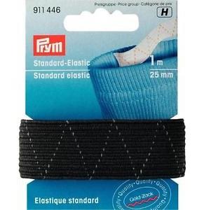 STANDARD-ELASTIC 25MM BLACK 911446