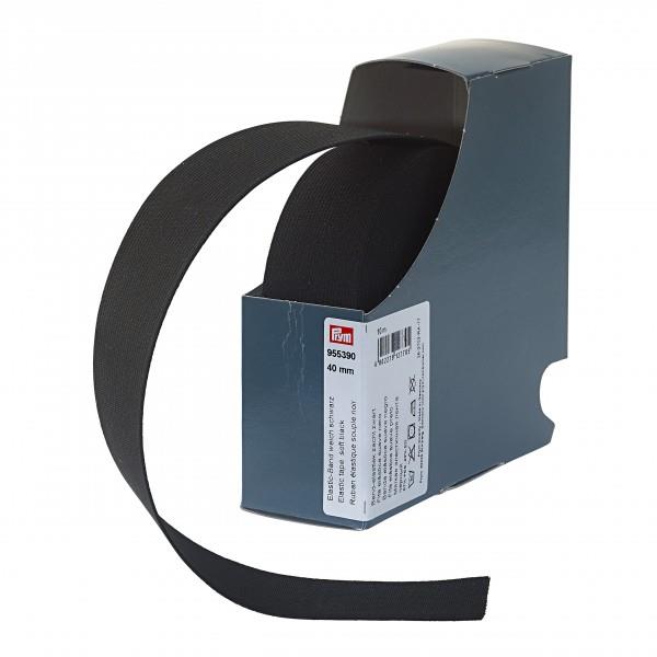 ELASTIC TAPE SOFT 40 MM BLACK 955390