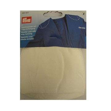 SHOULDER PADS REGLAN STRAP FASTEN WHT 5'S 993920