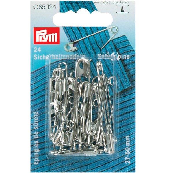 SAFETY PINS W'COIL NO. 0-3 SILL 27/38/50MM 085124